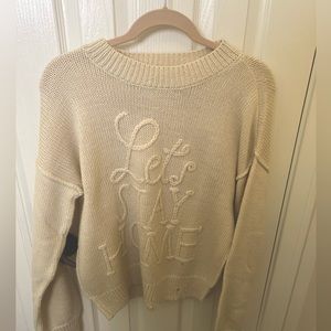 Wildfox Couture “let’s stay home” sweater- size XS, never been worn